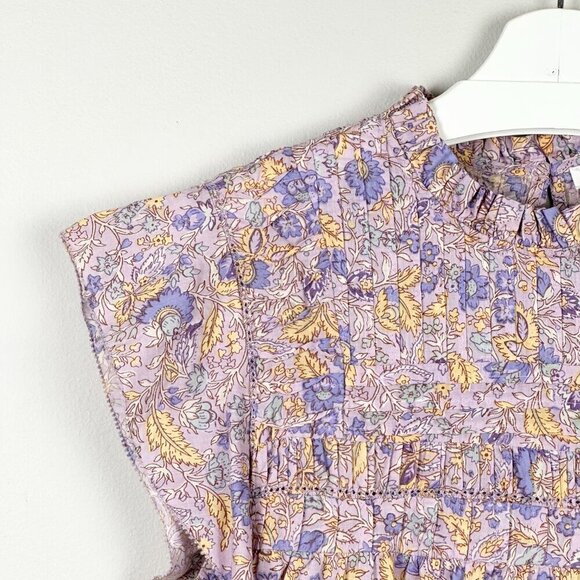 Love the Label Josepha Lavender Floral Ruffle Sleeve Blouse - Picture 4 of 10